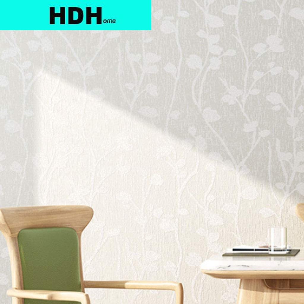 Herbal Wallpaper - 3Dエンボスブランチと葉の自己粘着壁紙防水耐久性のあるパストラルスタイルの皮と棒の接触紙の壁用