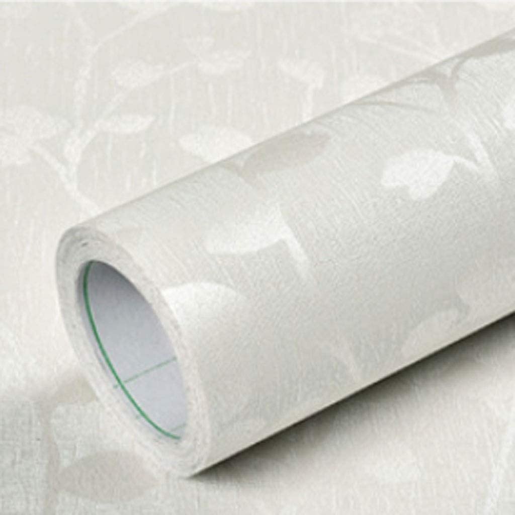 3Dエンボスブランチと葉の自己粘着壁紙防水耐久性のあるパスト - Herbal Wallpaper のレビューと価格