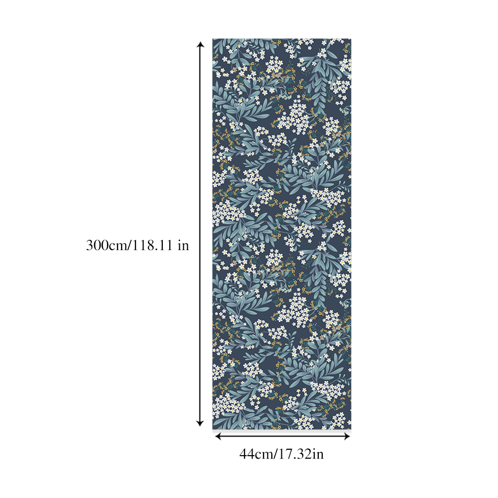 ヴィンテージフレンチワインカントリー壁紙ネイビーブルーのブド - Herbal Wallpaper のレビューと価格