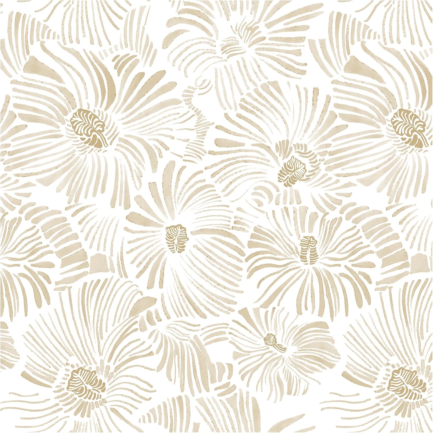 モダンな剥がして貼る壁紙ボヘミアンベージュストライプ自己粘着 - Herbal Wallpaper のレビューと価格