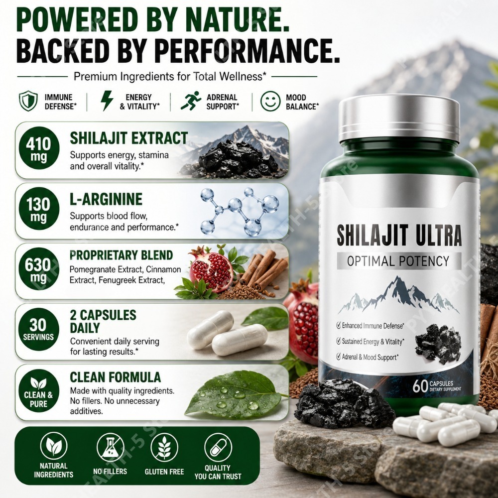 シラジットハーブブレンドサプリメント 60カプセル入り L- - Herbal Wellness Blend のレビューと価格