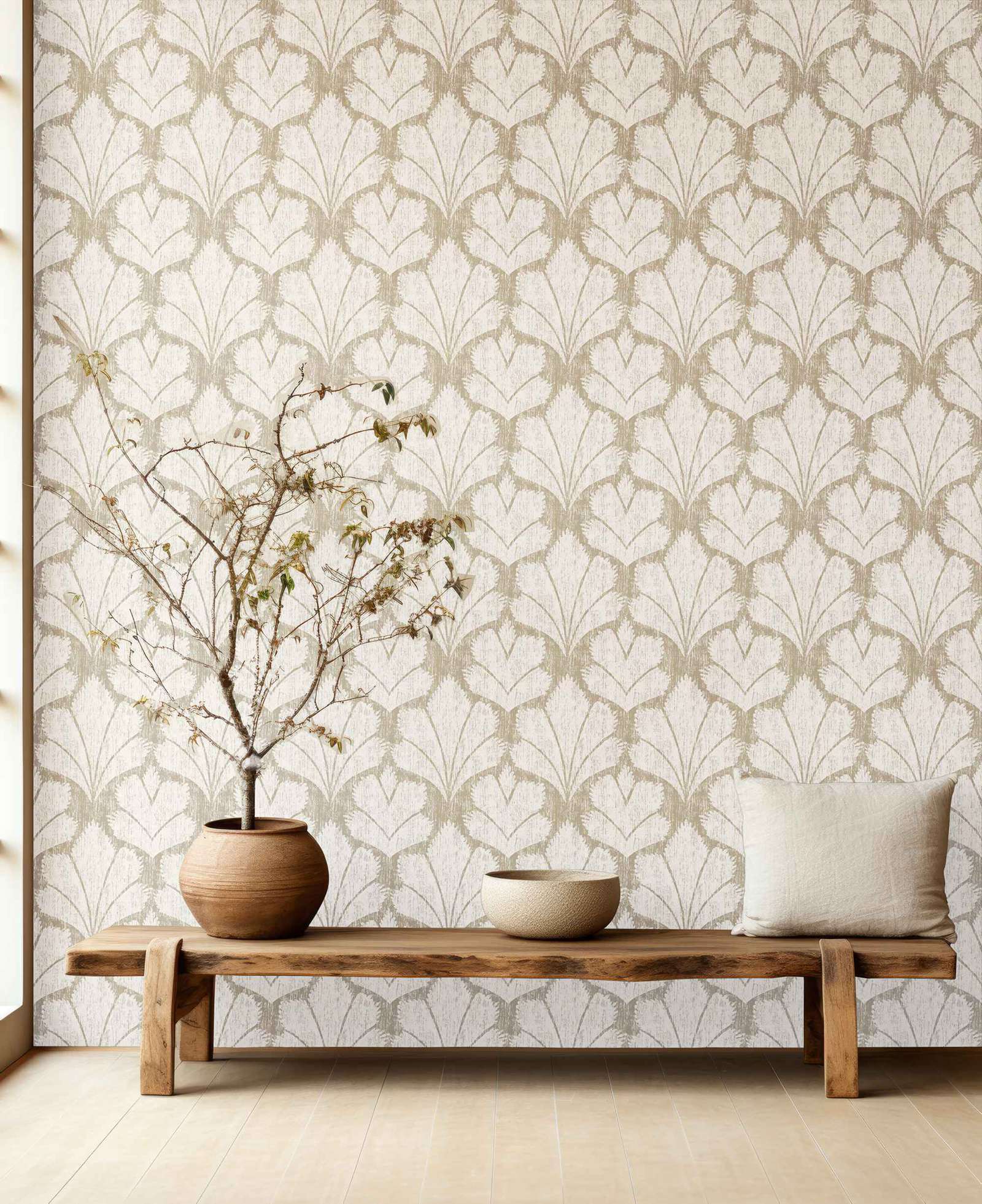 幾何学模様の壁紙ピールアンドスティック、モダンなデザインのレ - Herbal Wallpaper のレビューと価格