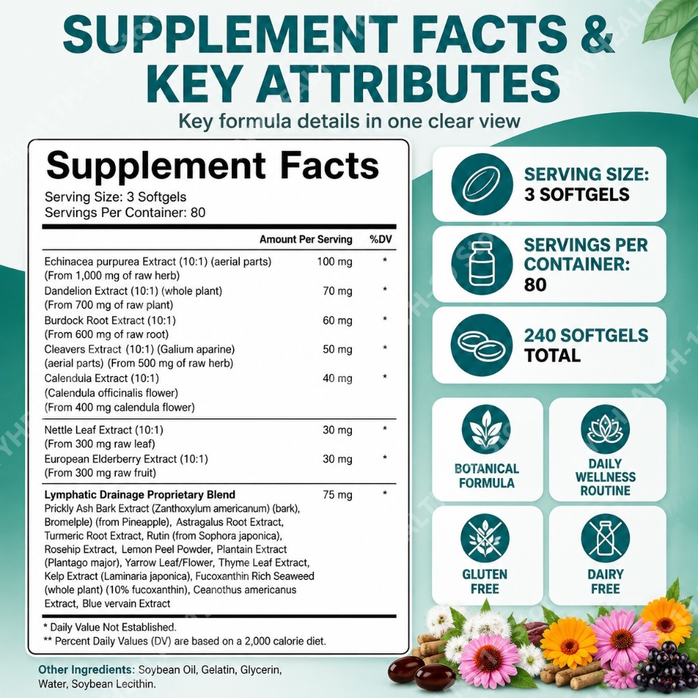 リンパドレナージュカプセル ハーブブレンド 21-in-1  - Herbal Wellness Blend のレビューと価格