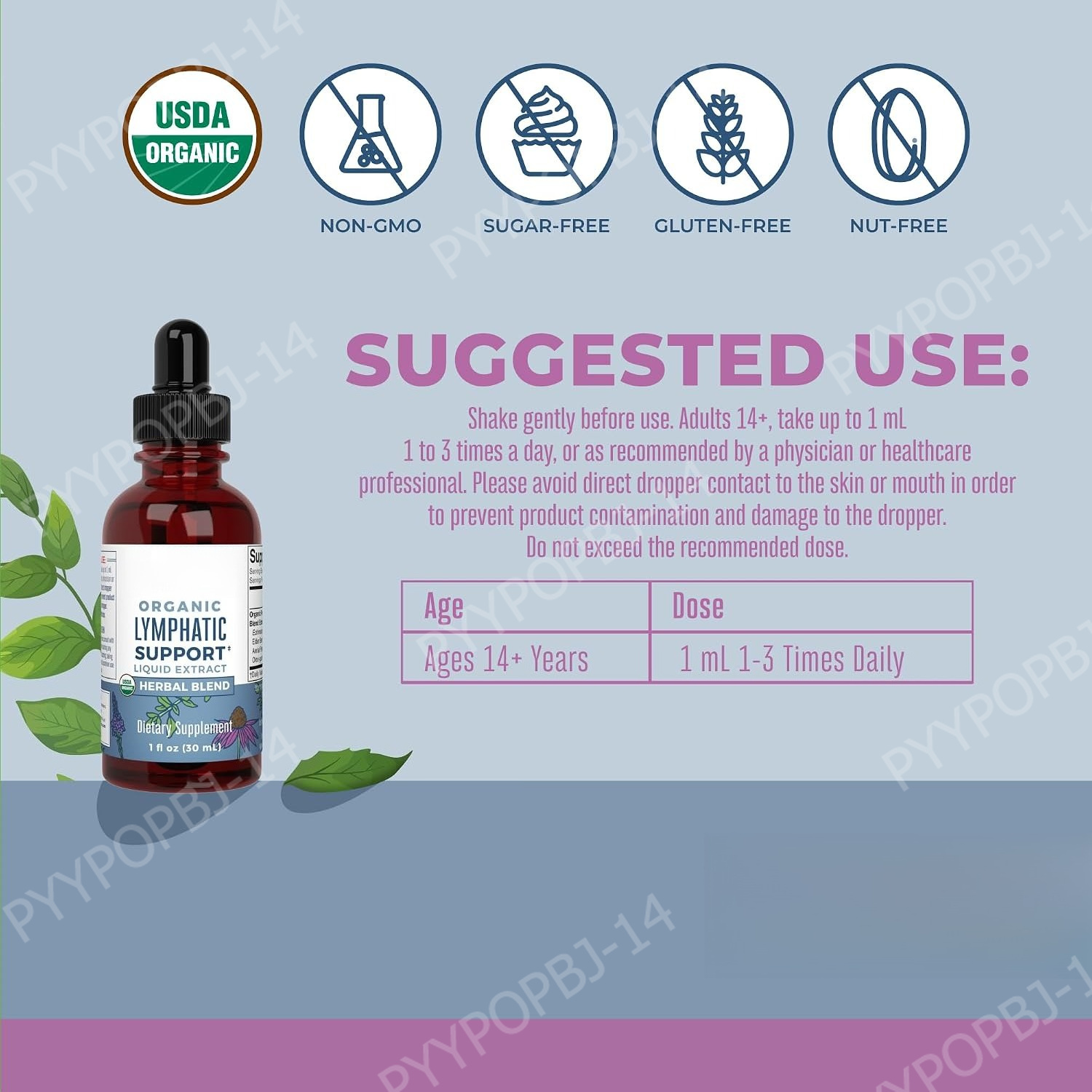 オーガニックハーブ液体エキスドロップス エキナセア、エルダー - Herbal Wellness Blend のレビューと価格